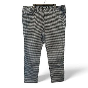 NWT Tripp NYC/Hot Topic Black and White Houndstooth Skinny Trousers Size 24+